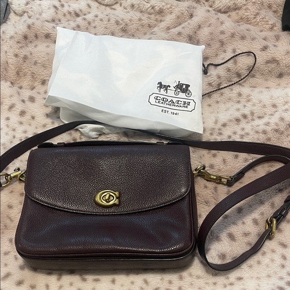 Coach vintage Cassie Oxblood purse crossbody with dust bag - Picture 1 of 8